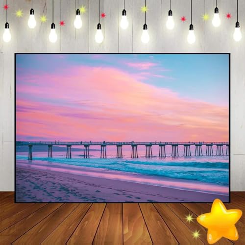 Entspannen Sommer Strand Urlaub mit blauem Himmel Touristenresort Hintergrund Foto Dekoration Kust Geburtstag Hintergrund Party Banner 300x200cm