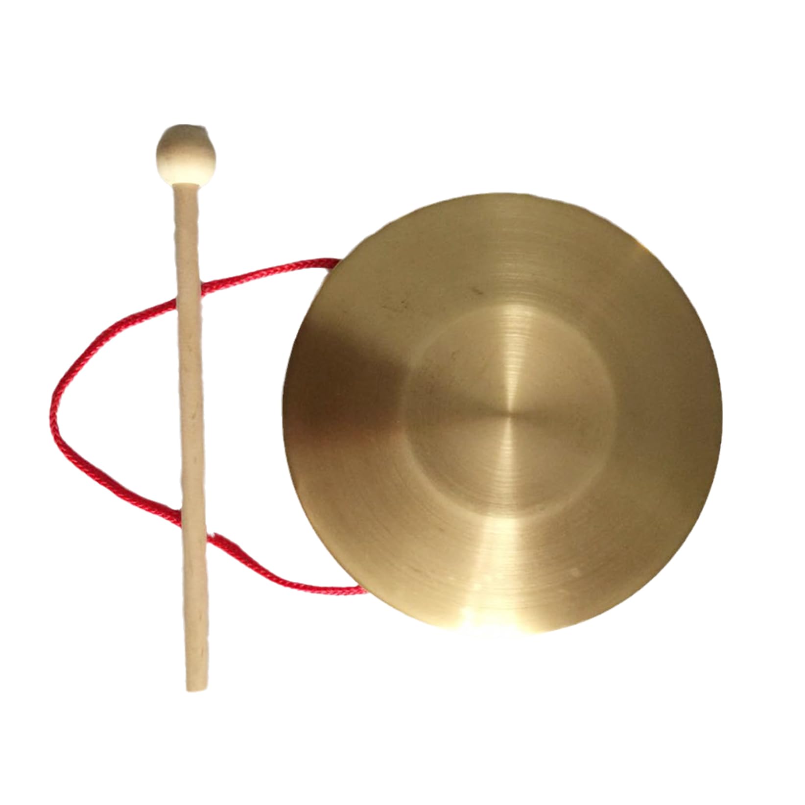 Gong Messing Percussion Instrument, Chinesisches Schlaginstrument Gong Kleiner Gong Percussion Gong Hand Messing(25cm)