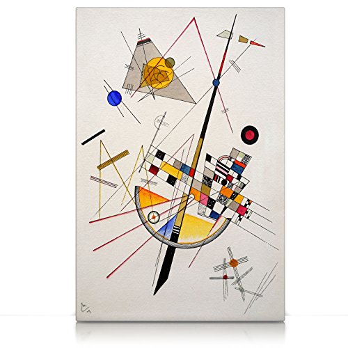 CanvasArts Zarte Spannung - Wassily Kandinsky - Leinwandbild (80 x 60 cm, Leinwand auf Keilrahmen)