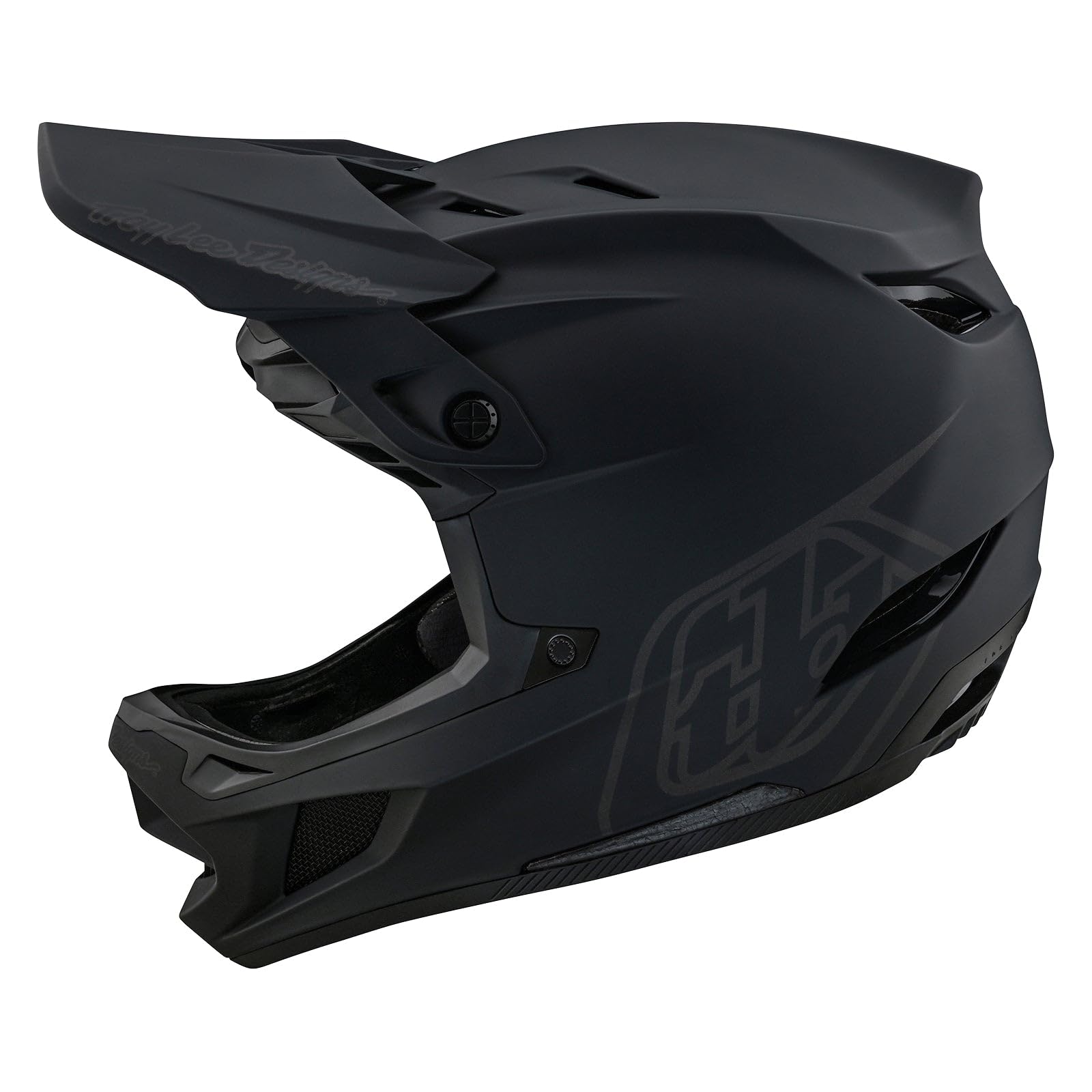 Troy Lee Designs Unisex – Erwachsene D4 Polyacrylite MTB-Helm, Schwarz, L