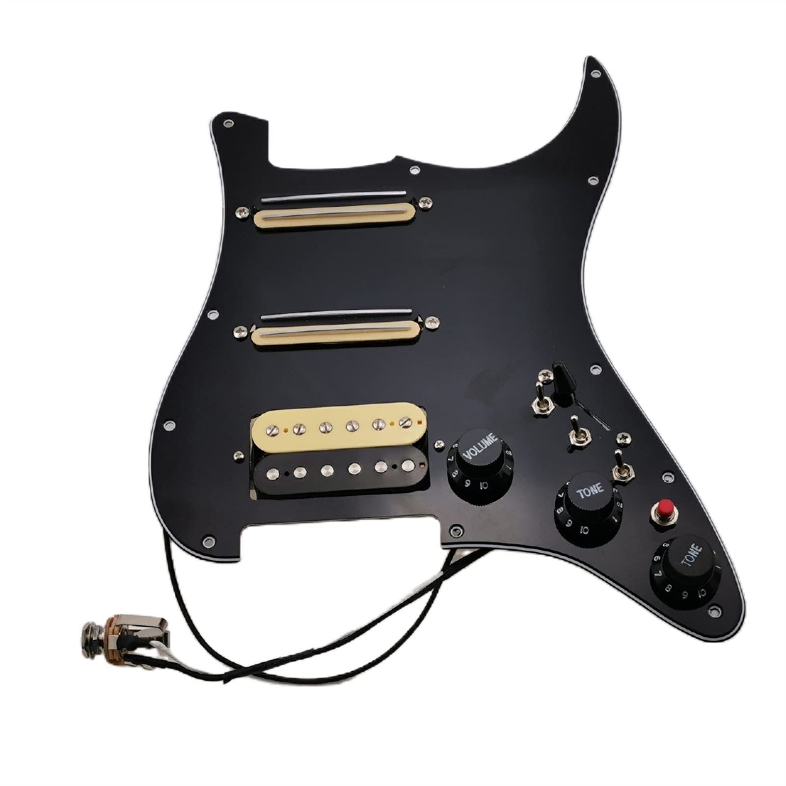 Geladenes Gitarren-Pickguard HSS. Prefered Pickup Pickup Alnico V Humbucker Pickup Guitar Harness Mini Single Cut Set