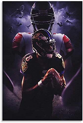 5d Diamond Painting Diamant Bilder FüR Erwachsene Und Kinder Fußballspieler Lamar Jackson & Michael Vick DIY Kreuzstich Arts Craft Kristall Strass Stickerei 15.7"x19.7"(40x50cm) Kein Rahmen