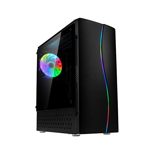 KOLINK Inspire K5 Midi Tower, PC Case ATX PC Gehäuse, Computergehäuse, Computer Gehäuse Gaming, PC Gehäuse Wasserkühlung, Computer Gehäuse, PC Case Black, PC-Gehäuse ATX, Schwarz