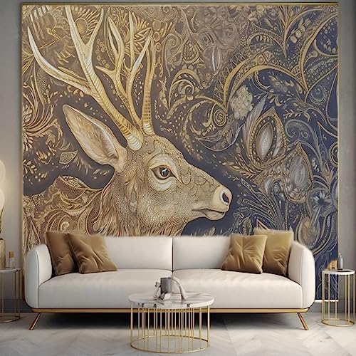 XLMING Einfache Licht Luxus Kunst Pferd Kinder Kinder Dekoration 3D Tapete Home Dekoration Wohnzimmer Sofa Schlafzimmer Tv Hintergrund Wand-150cm×105cm