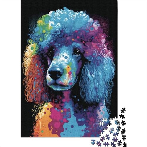 Puzzle 500 Teile für Erwachsene Tier-Fantasie-Hunde-Puzzles für Holzbrett-Puzzles Lernspiel-Herausforderungsspielzeug Größe: 52x38cm