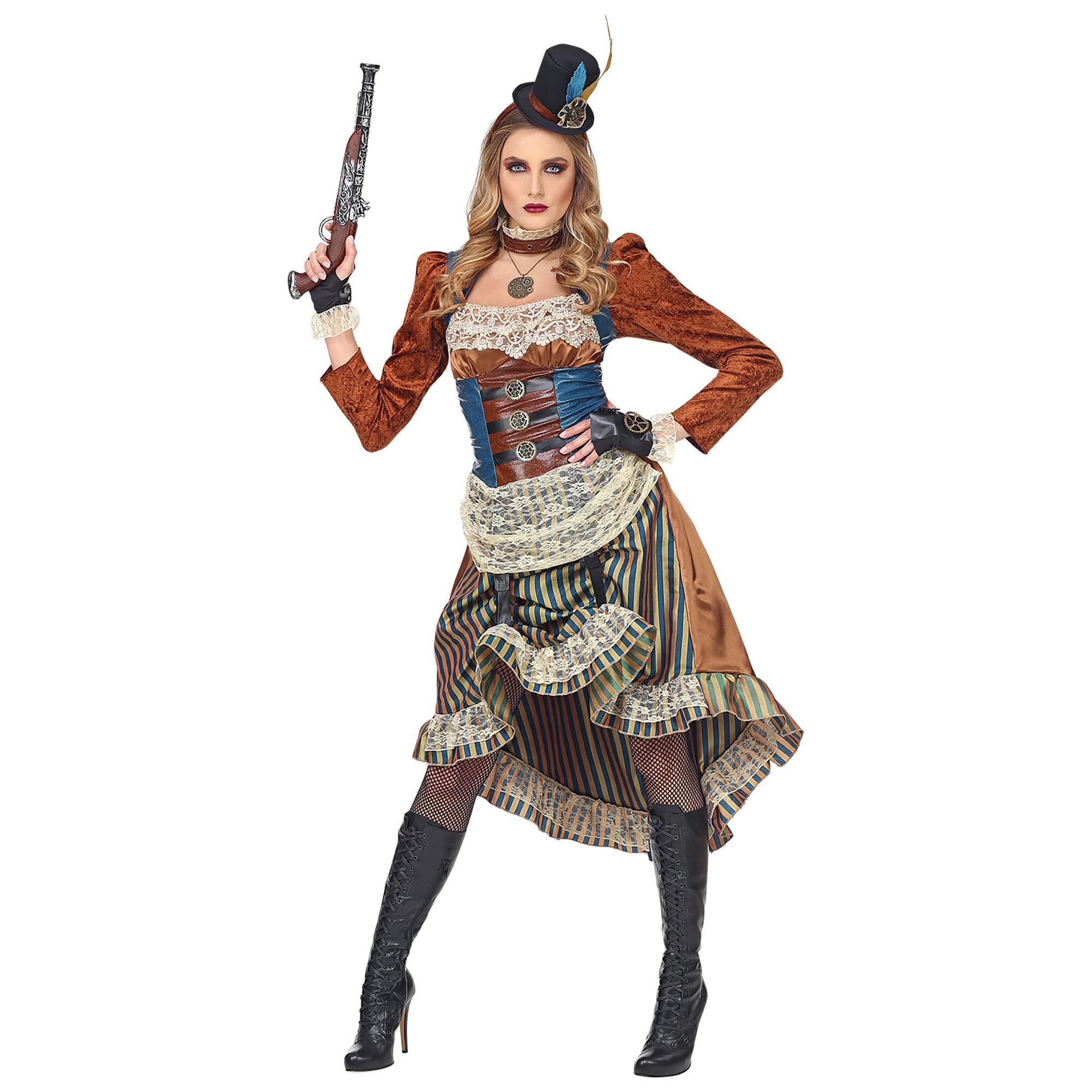 WIDMANN - Kostüm Steampunk, Kleid, Faschingskostüme, Karneval, Halloween