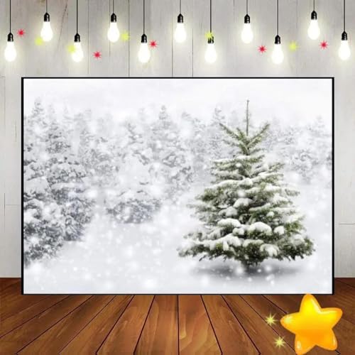 Winter Landschaft Weihnachten Hintergrund Fotografie Dekoration Baby Shower Banner Weihnachten Weihnachten 240X180cm