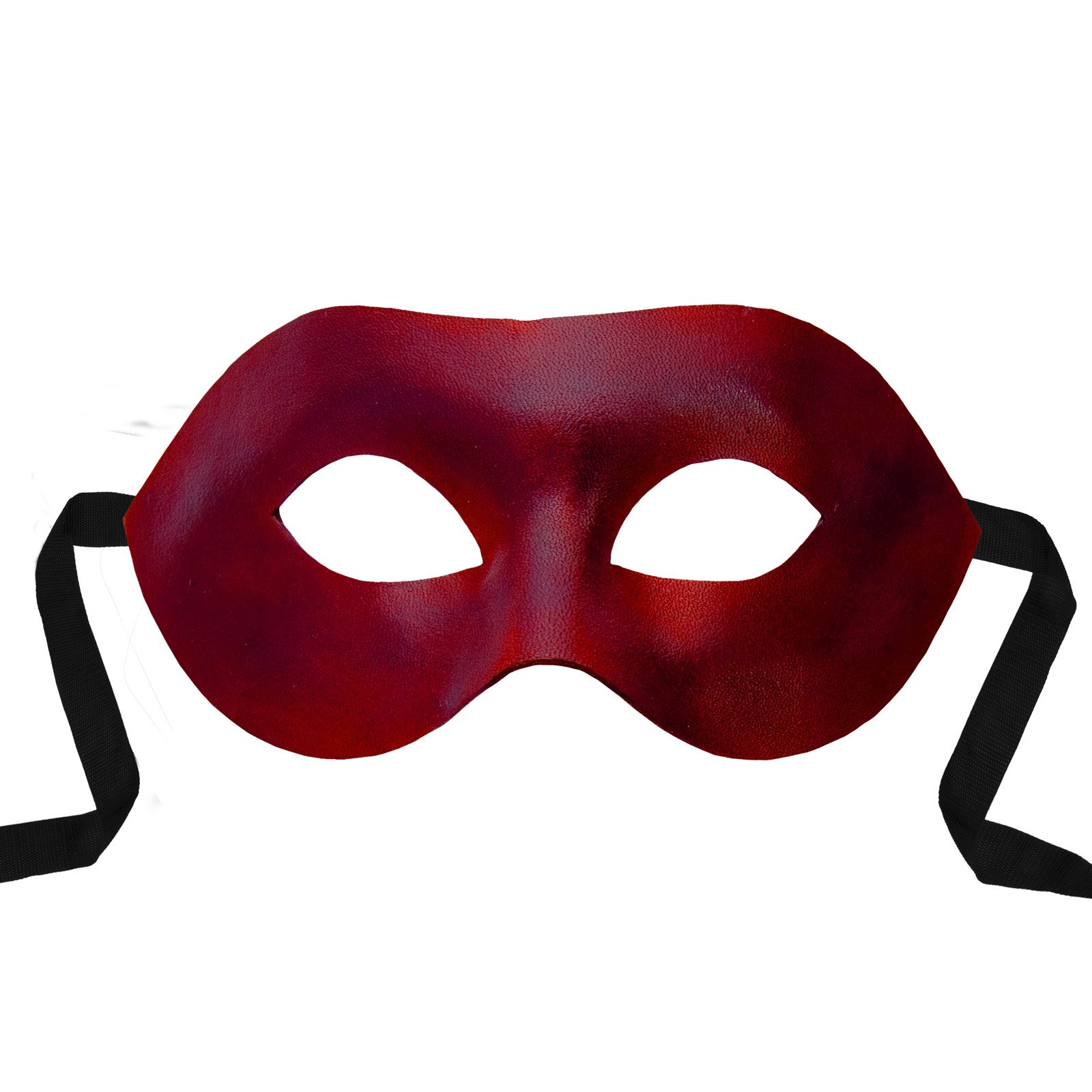 Andracor Venezianische Maske - Colombina Liscia rot Venezianische Ledermaske