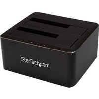 StarTech.com SATA Festplatten Dockingstation für 2x 2,5/3,5 SATA SSDs/HDDs - USB 3.0 - HDD Docking Station - HDD-Dockingstation Schächte: 2 - 2.5, 3.5 (6.4 cm, 8.9 cm) - SATA 6Gb/s - 6 Gbit/s - USB 3.0 - Schwarz (B-Ware)