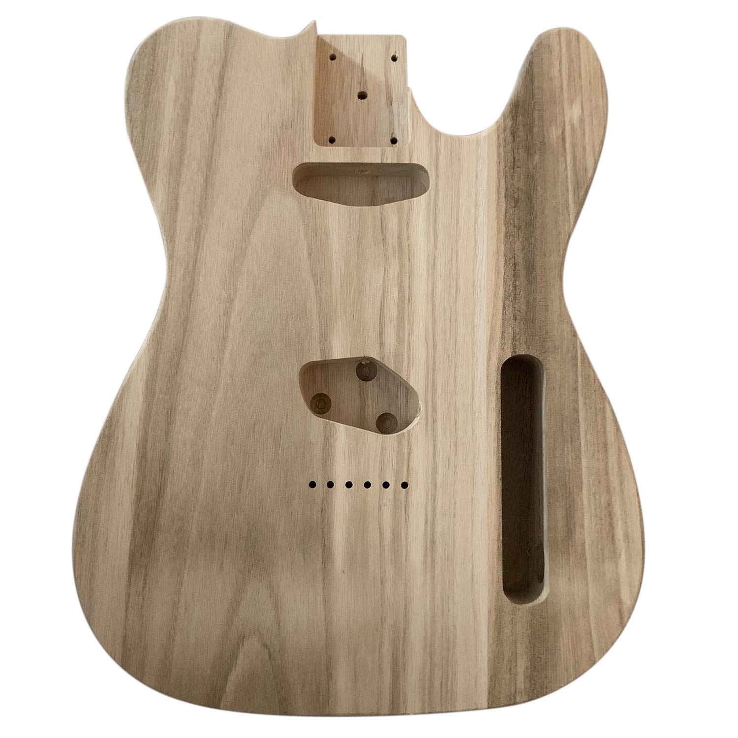 Ghulumn GitarrenköRper Ahornkappe DIY E-Gitarre Ersatzteile für Unfertige TL E-Gitarre