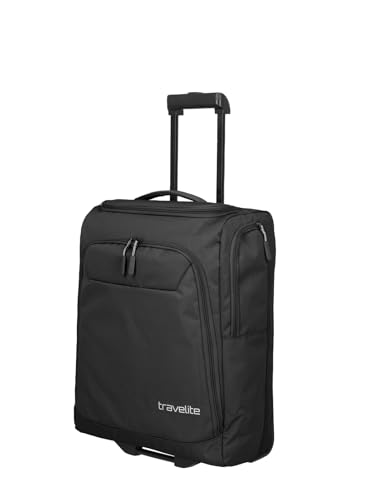 travelite Trolley Reisetasche mit Rollen klein, Kick Off, praktischer Boardcase Handgepäck Trolley für Urlaub und Sport, 55 cm, 44 Liter