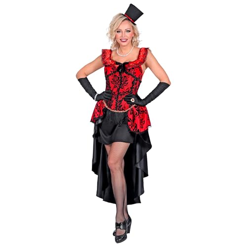 Widmann 09913 Kostüm Burlesque Kleid, Damen, Mehrfarbig