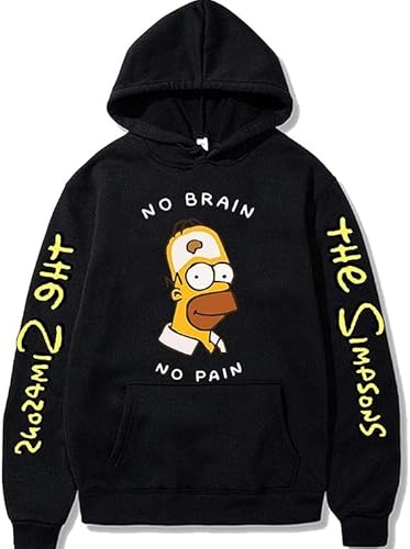 YILILK Simpsons Hoodies Streetwear The Simpson Pullover Sweatshirt Männer Mode Herbst Winter Hip Hop Hoodie Pullover - Geschenk