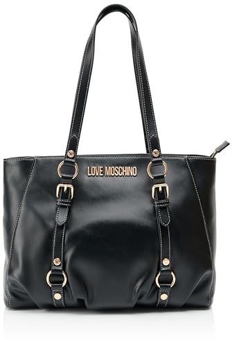 Love Moschino Damen Jc4219pp0hki000 Einkaufstasche, Schwarz