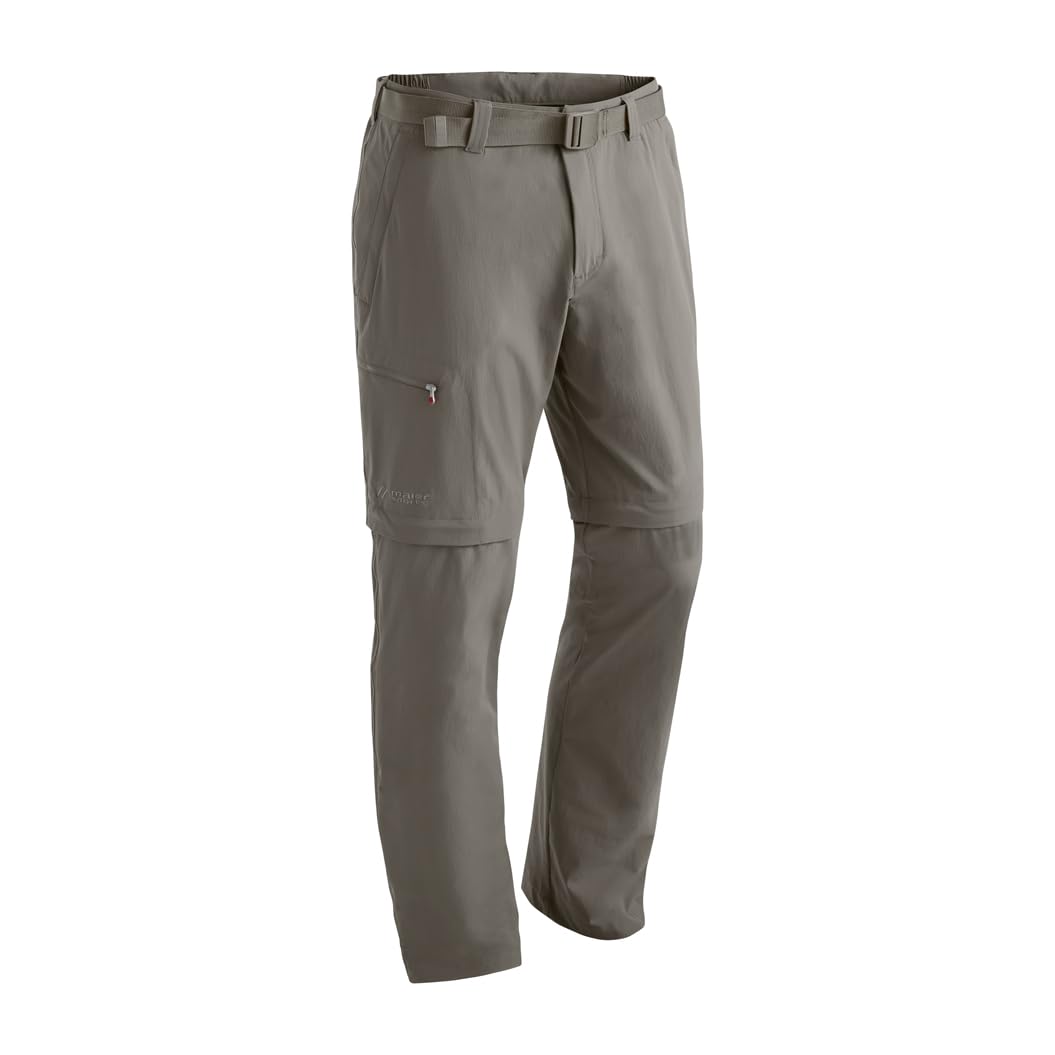 Maier Sports Tajo, Herren Wanderhose, Wasserabweisende Outdoorhose für Trekking und Hiking, Praktische T-Zipp-off-Funktion, PFC-frei, mSTRETCH pro 4 & Dryprotec, Braun, 98 (W33/L34)