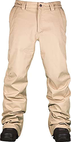 L1 Premium Goods Herren Slim Chino PNT Schneehose, Dune, L