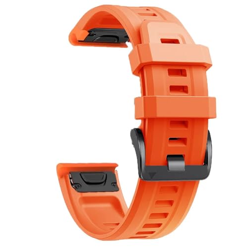 OPKDE Uhrenarmband für Garmin Fenix 7S 6S 6SPro 5S 5SPlus, 20 mm, Silikon, Rotgold, Stahlschnalle, Schnellverschluss, Easyfit-Armband, For Fenix 5S Plus, Achat