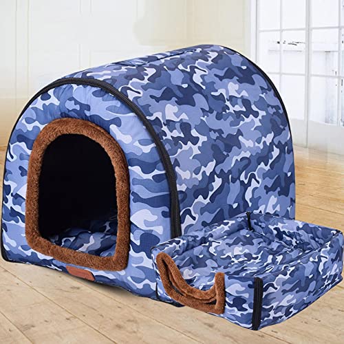 Hundehaus Haustierbett Tragbar Waschbar Katzenbett Indoor Rutschfest Katze Hund Schlafnest Weich Warm Katze Hundehöhle Donut Bett für Kleine Mittlere Haustiere