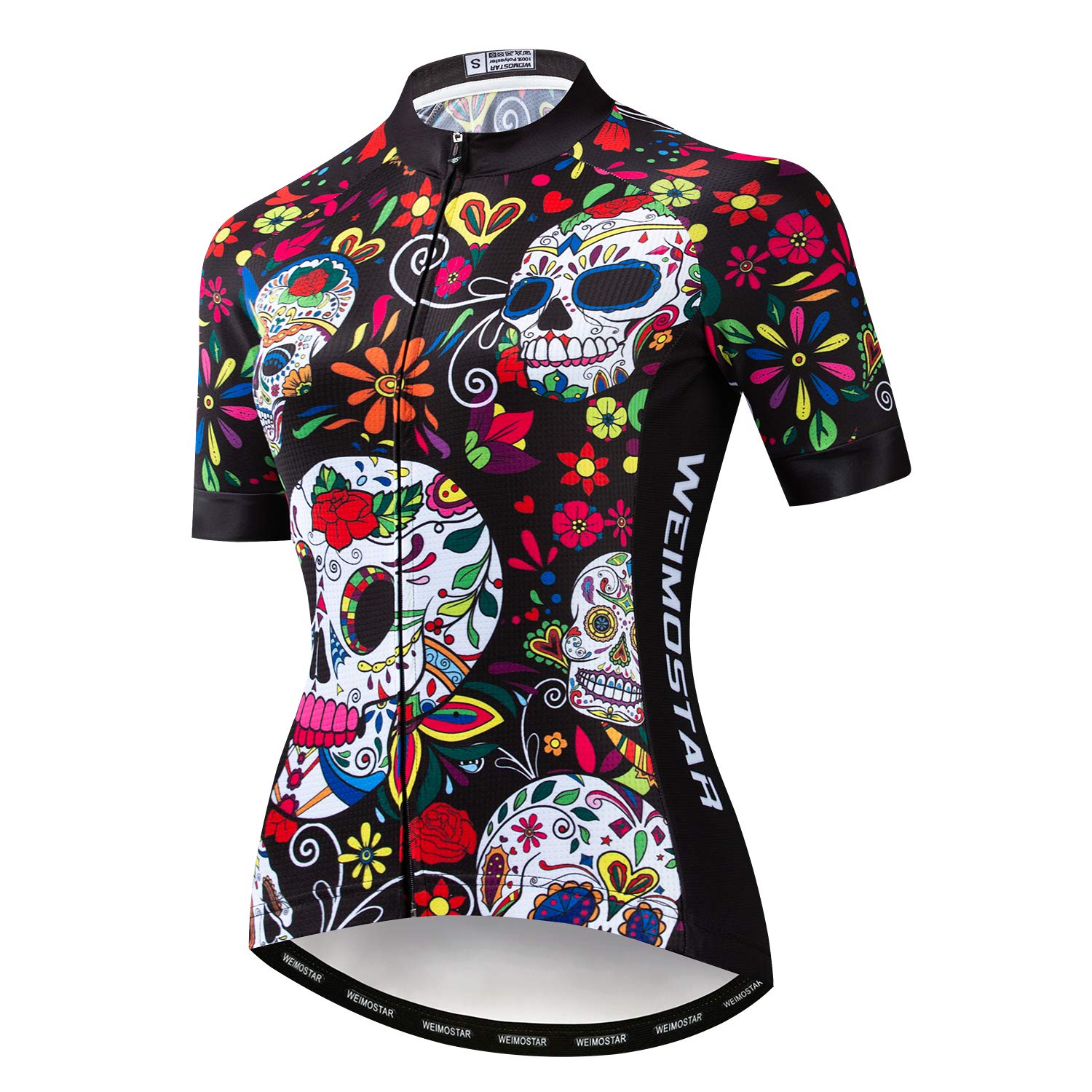 Hotlion Sommer Atmungsaktives Radtrikot Damen Mountainbike Trikot Schnell Trocknend Fahrrad Shirt Kurzarm Fahrradbekleidung, 1CF2201, Mittel