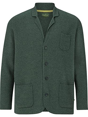 Charles Colby Herren Stricksakko Earl James (Freizeit-Sakko, Herren-Blazer) dunkelgrün 2XL (XXL) - 60/62