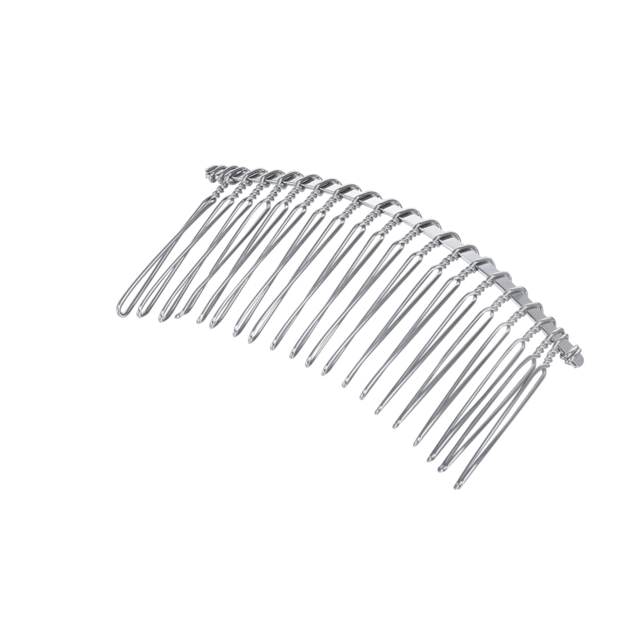 AIHEDOUJ 10 Stück Silber Kopfbedeckung Silber Zubehör Brautschleier Braut Haarkamm Zubehör für Damen Damenteile Damen Tiara Damen Haarkamm Pin Haarnadel Haarteil seitlich Damen