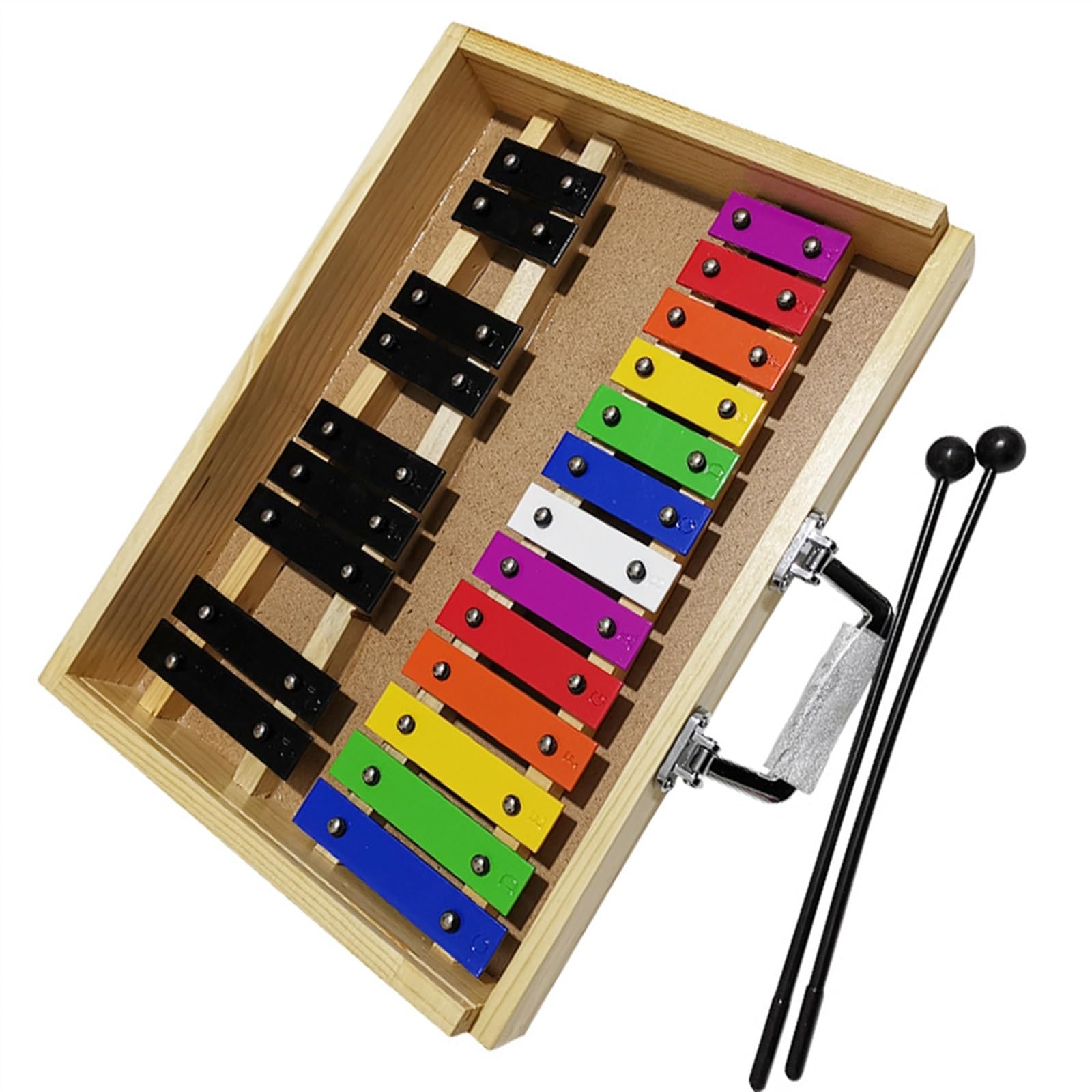 Glockenspiel Für Anfänger 22 Klangfarben-Aluminiumplatten-Glockenspiel-Spieler, Xylophon-Schlaginstrument