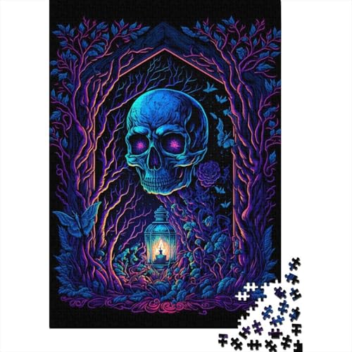 1000 Teile für Erwachsene, schwierige PuzzlesGlow in Death für Erwachsene, 1000 Teile Puzzlespiel, Spielzeug für Erwachsene, Familienpuzzle, Geschenk (Größe 75x50cm)