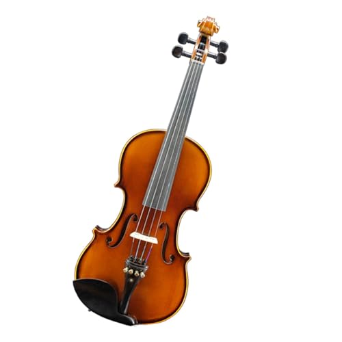 Geige Handgefertigtes Übungs-Testinstrument für Violine aus Massivholz für Anfänger 4/4 1/4 (Color : Brown1/4)