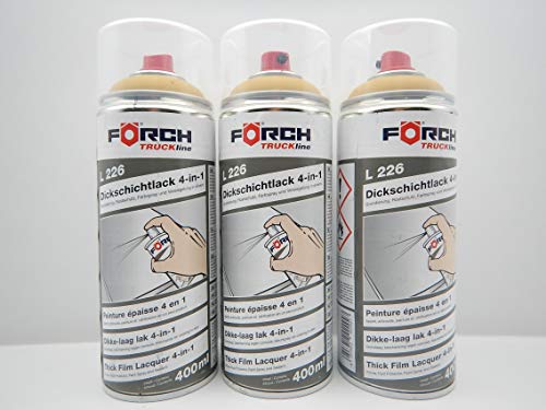 Förch 4 in 1 Caterpillar GELB Bagger DICKSCHICHTLACK Lack Spray SPRAYDOSE 400ML (3)