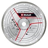 Original Einhell Turbo-Diamant-Trennscheibe 250 x 25,4 mm (Steinschneider-Zubehör, Ø 250 x 25,4 mm, 6 mm Turbo-Diamantrand, max. 7650 min-1, für Steintrennmaschinen)