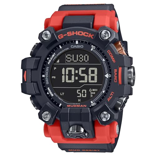 G-Shock Mudman Armbanduhr Schwarz, Zwart, 53