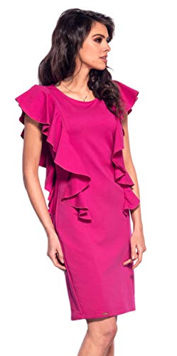 Lemoniade Elegantes Partykleid in ausgefallenem Design und in vielen Farben Made in EU, Modell 1 Pink, Gr. S (36)