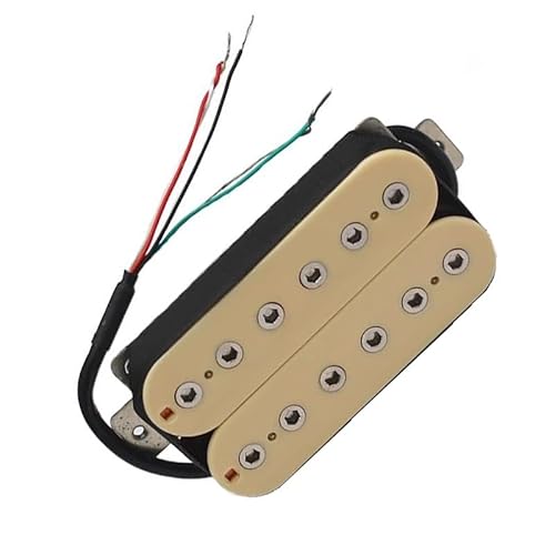 Vintage E-Gitarre, Humbucker-Tonabnehmer, Gitarrenteile, warmer Klang, weiße Kupferbasis Single-Coil-Tonabnehmer (Color : Bridge)