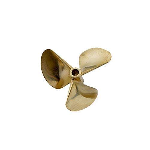 Jodriva 1PC Kupfer Propeller Prop P1.4 P1.6 P1.7 Durchmesser 67mm 70mm 72mm 6,35mm 1/4" Nitro Benzin RC Boot Marine Yacht Wasserfahrzeuge Bootspropeller(D72mm P1.4)