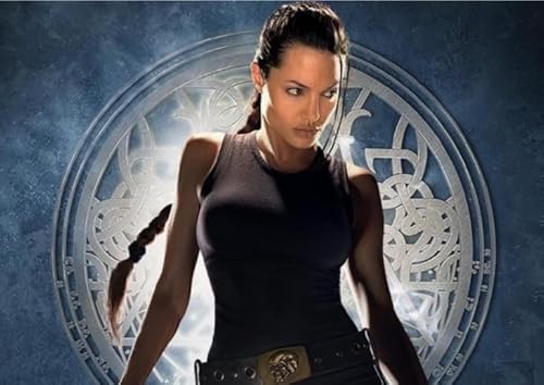 Hfmquisutron Jigsaw Puzzle 1000 Teile Angelina.Jolie. Klassische Fantasy Abenteuer Filme Poster Für Spaß Erwachsene Holzpuzzle Spielzeug Rt57Ha