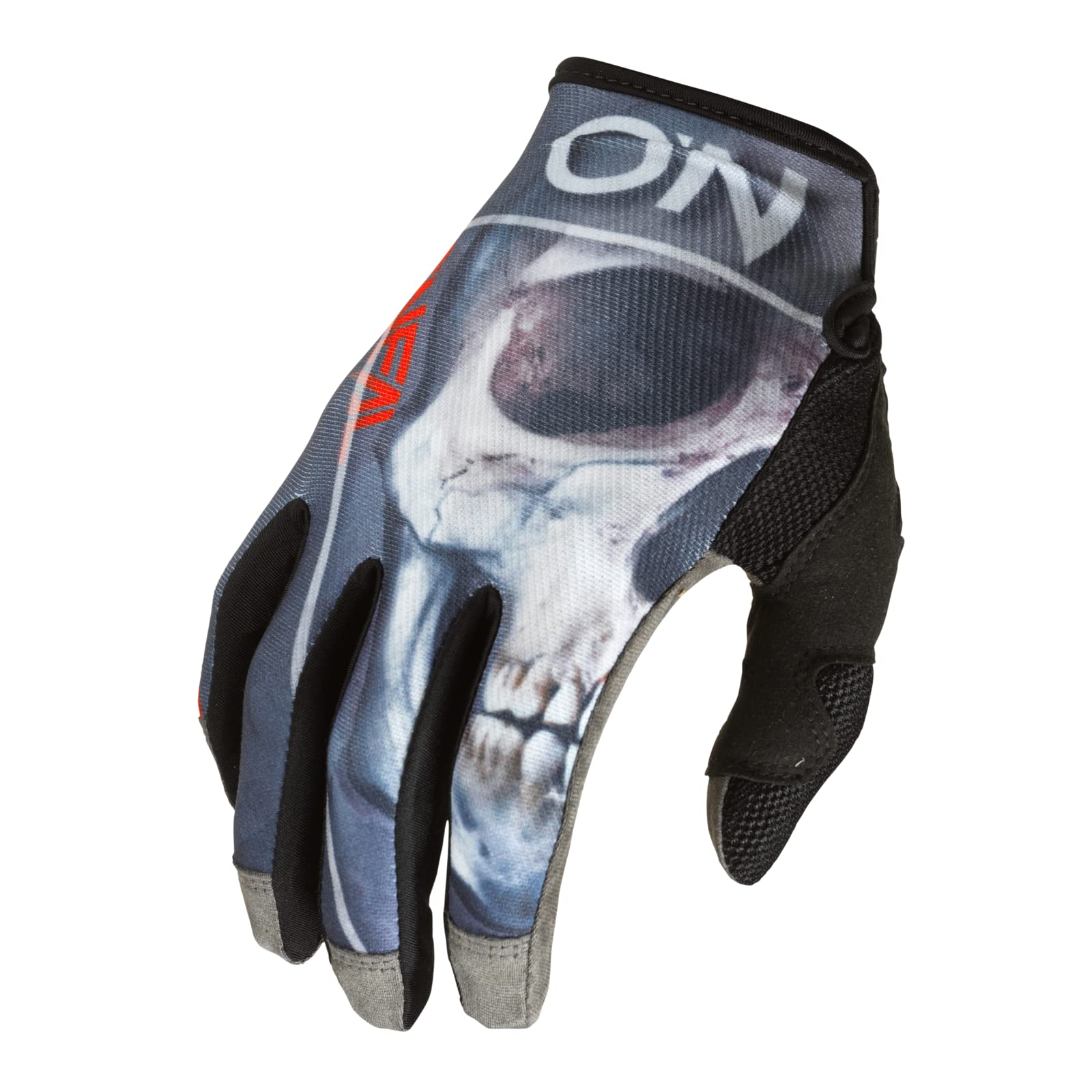 O'NEAL | Fahrrad- & Motocross-Handschuhe | MX MTB DH FR Downhill Freeride | Langlebige, Flexible Materialien, belüftete Nanofront-Handpartie | Mayhem Glove Bones V.22 | Erwachsene | Schwarz Rot | S