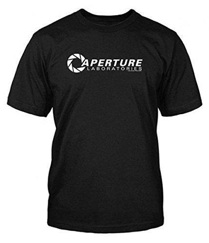 Portal 2 T-Shirt Aperture labs, black, size M