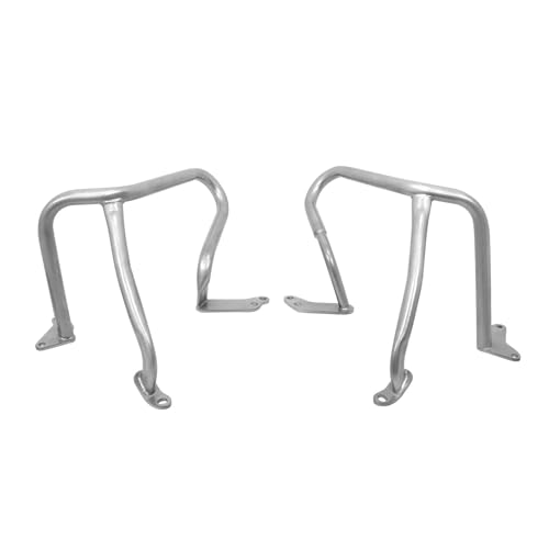 Motorrad Crashbars Für R1250RT 2018-2023 Motorrad Autobahn Vorne Hinten Motor Schutz Stoßstangen Crash Bar Stunt Käfig Schutz Teile Motorschutz Sturzbügel(Silver Front Bumper)