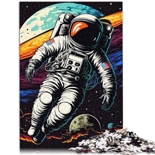 Puzzle-Spiele Astronaut im Weltraum, Puzzle 1000 Teile für Erwachsene, Holzpuzzle, Wanddekoration, einzigartige Geburtstags, 1000 Teile (50 x 75 cm)