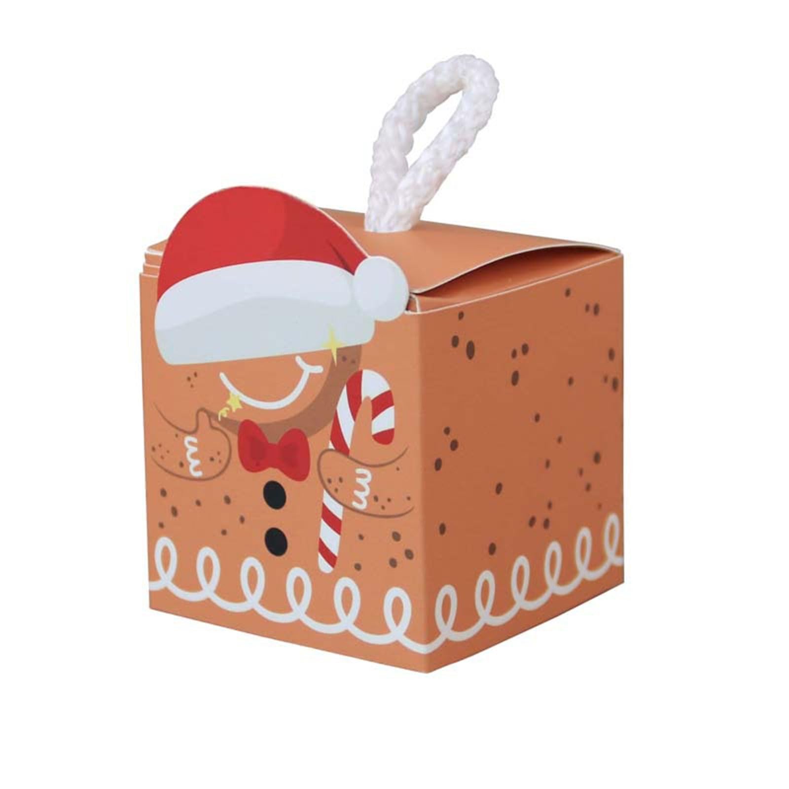 Avejjbaey 50 Stück Weihnachtsboxen Schokolade Süßigkeiten Kekse Verpackung Box Tasche Weihnachten Party Dekorationen für Navidad Neujahr