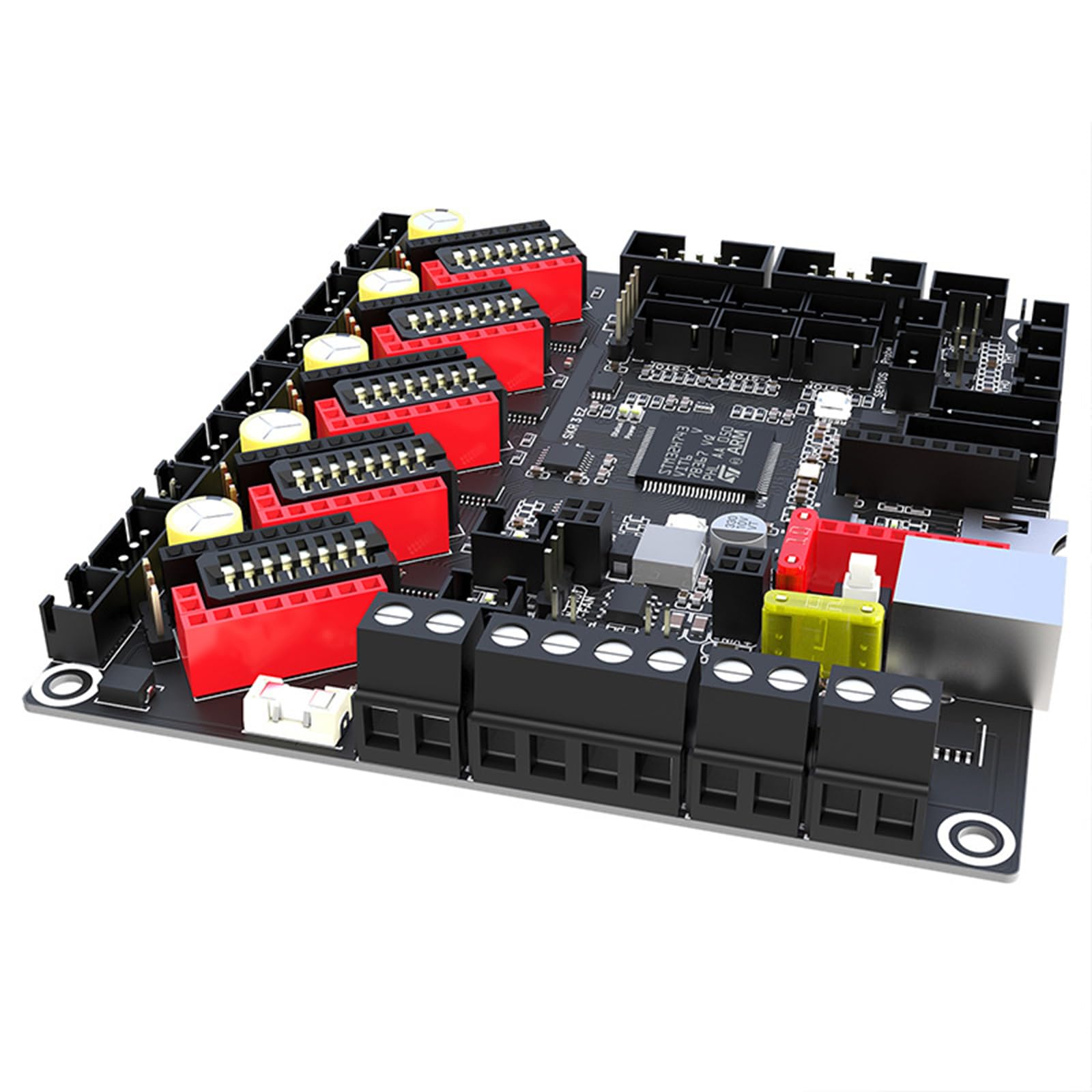 Mllepjdh SKR 3 Mainboard Für 3D Drucker 48 V Geschwindigkeit Druckunterstützung Marlin Klipper Firmware Kompatibel EZ2209 TMC5160 32 Bit Steuerplatine