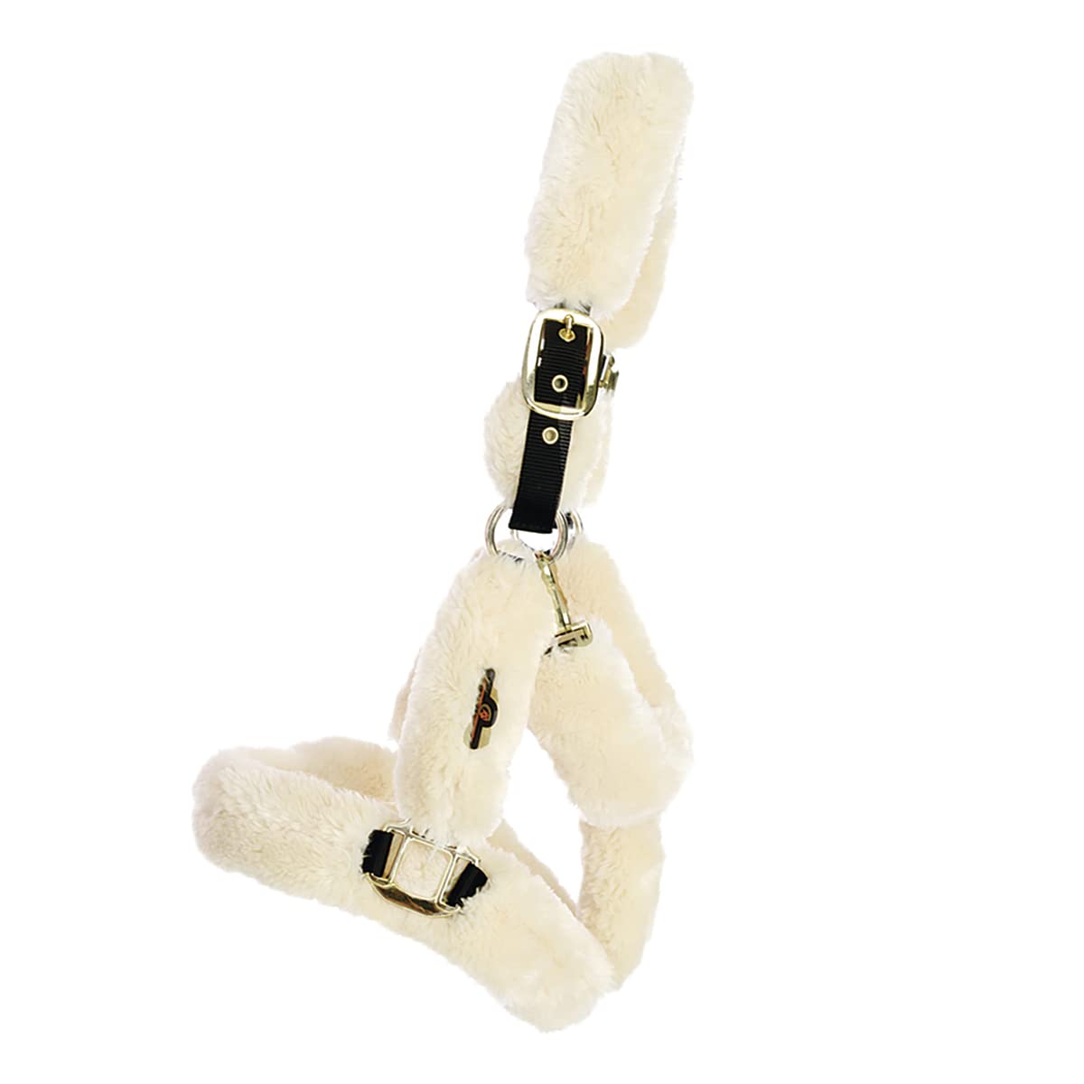 Kentucky HORSEWEAR Pferdehalfter, Schafsfell Halfter für Pferde, Ideal für empfindliche Haut, Transporthalfter Natural, Sheepskin Shipping Halter, Pferde Zubehör