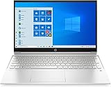 HP Pavilion Laptop 15,6 Zoll Full HD IPS Display (AMD Ryzen 7 5700U, 8GB DDR4 RAM, 512GB SSD, AMD Grafik, Windows 11, Fingerabdrucksensor, QWERTZ Tastatur) Silber