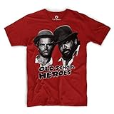 Bud Spencer - Old School Heroes - T-Shirt - Rot (S)