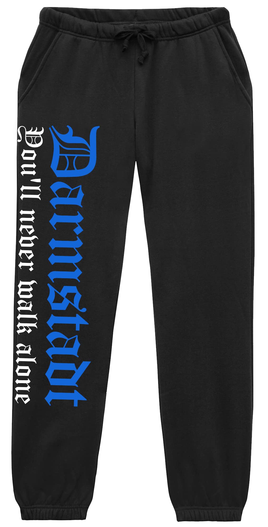 Darmstadt Never Walk Alone Jogginghose | Darmstadt Hose Herren Fussball Ultras Sport Freizeit | (XXL)