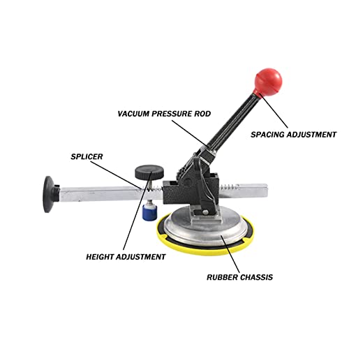 Nahtsetzer, 4-1/2-Zoll-Nahtsetzer mit verstellbarem Vakuumsaugnapf for Verbinden und Nivellieren von Nähten Professionelles Arbeitsplatten-Installationswerkzeug for Granit, Stein, Marmor, Platten fü