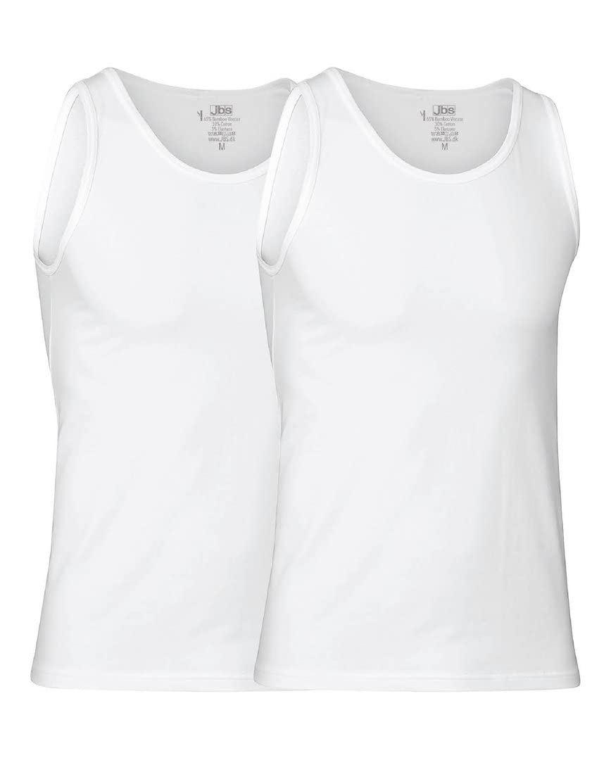 jbs Bamboo Tank Top 2er Pack White 3XL