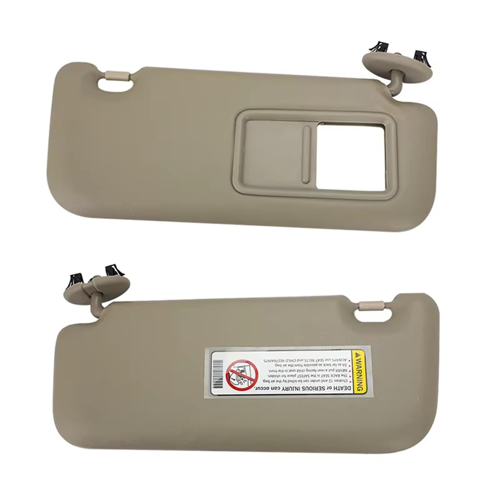 Sonnenschutz Für Toyota Für Auris Für Corolla 2010-2013 Auto Sonnenblende Mit Spiegel Grau Beige Links Rechts Seite Fahrer Beifahrerseite Innen Auto Sonnenschutz(Beige 1 Set)