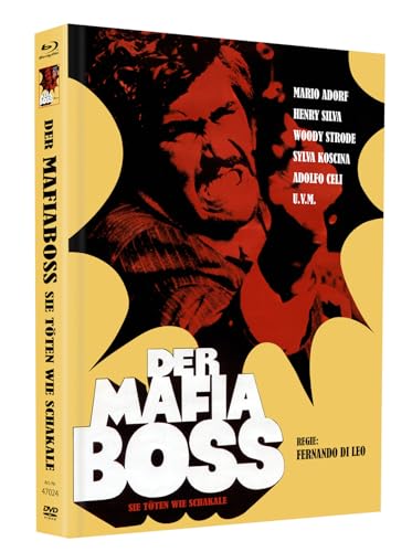 Der Mafiaboss - Sie töten wie Schakale - Mediabook - Cover E - Inkl. Poster A4, gefaltet, 7 Postkarten, 1 Untersetzer - Limited Edition auf 75 Stück (Blu-ray+DVD)