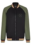 Merc of London Herren Gibson Varsity Jacket, Schwarz, XL